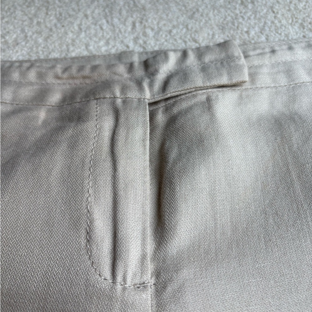 Vintage United Colors Of Benetton Cream Wide Leg Pants - Picture 7 of 12